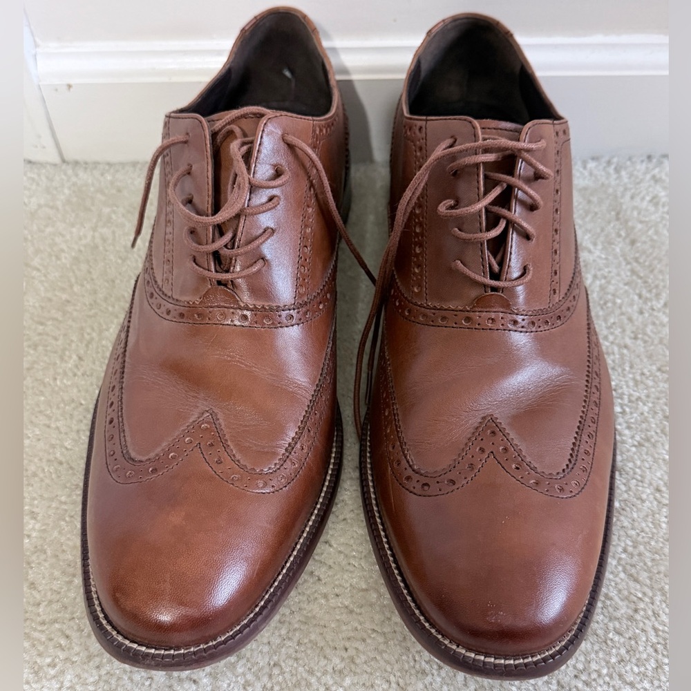 Cole Haan Men's Brown Leather Dress Shoes - Size 13